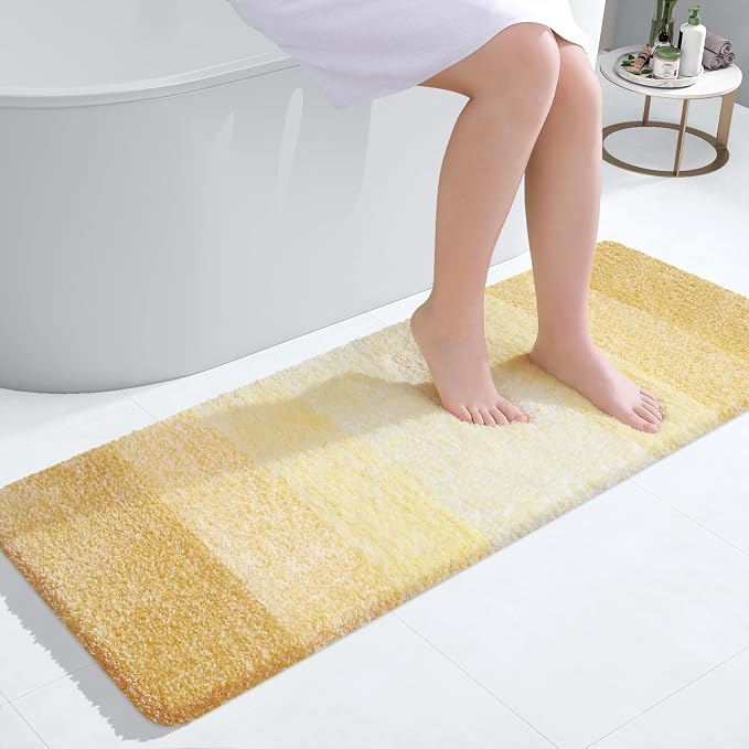 OLANLY Bathroom Rugs Mat, Extra Soft Absorbent Microfiber Bath Rugs, Rubber by OLANLY