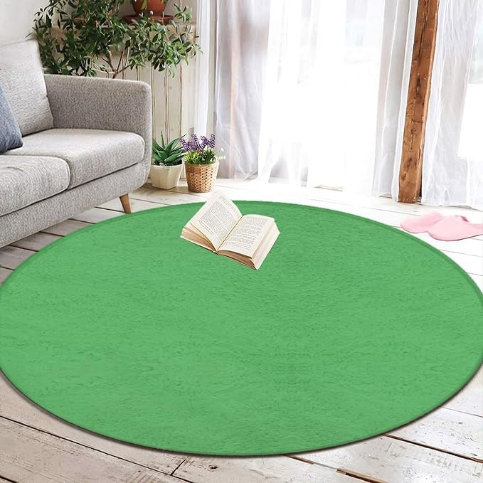 Home Decor Non Slip Kitchen Office Circle Rug, Machine Washable Modern Round - Image 6