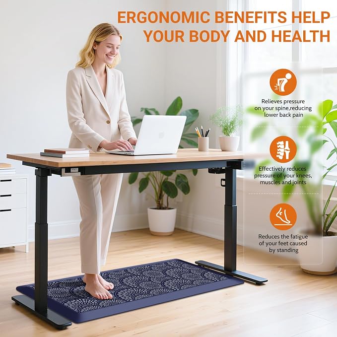 Mattitude 4/5 Inch Kitchen Mat, 17.3x39in Heavy Duty Ergonomic Comfort Foam - Image 5