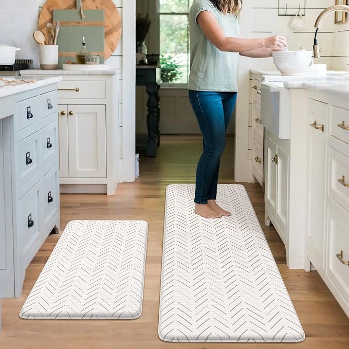 KIMODE Anti Fatigue Kitchen Mat, Boho Kitchen Rugs Sets of 2, Cushioned Kitchen - Image 7