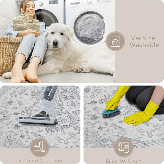 Srugn Area Rug 8x10 Washable Area Rugs - Image 4