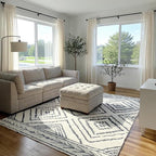 BESTSWEETIE Area Rug 8x10 Rug Machine Washable Non-Slip Low Pile Print Pattern by BESTSWEETIE