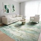 Rugflix 5x7 Area Rugs for Living Room, Washable Large Rug Stain-Resistant Low - Image 9