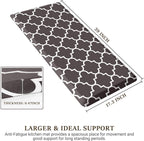 WISELIFE Kitchen Mat Cushioned Anti-Fatigue Kitchen Rug, 17.3"x 39", Non Slip - Image 2