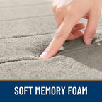 OLANLY Memory Foam Bath Mat 30x20, Super Soft Absorbent Bathroom Rugs, Quick Dry - Image 5