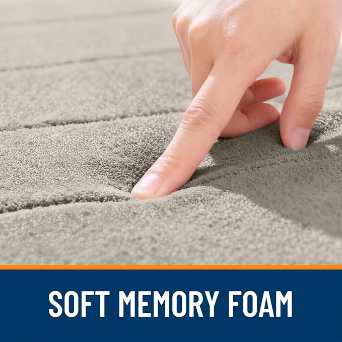 OLANLY Memory Foam Long Bathroom Rugs Runner 59x24, Super Soft Absorbent Bath - Image 5