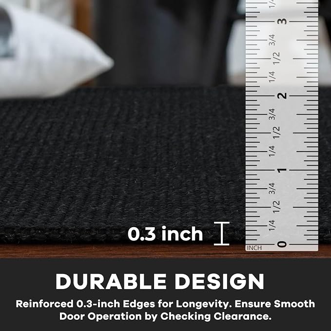 KOZYFLY Washable Entryway Rug 3x5 Ft Area Rugs Cotton Rubber Backed Throw Rugs - Image 4