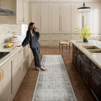 Washable Kitchen Rug Runners for Hallways: 2'x6' Bedroom Rug Non Slip Low-Pile - Image 7