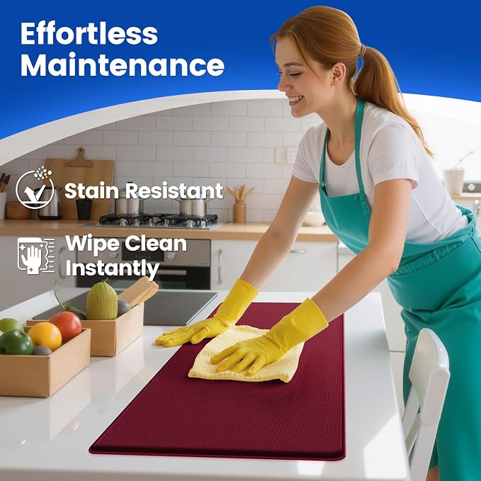 KitchenClouds Kitchen Mats for Floor, Non Slip Anti Fatigue Mats for Kitchen - Image 5