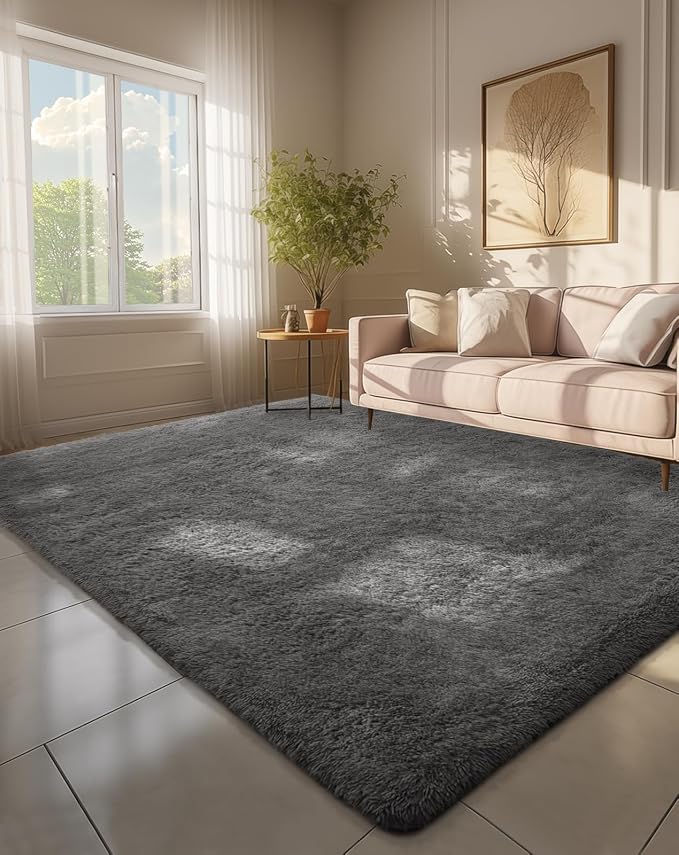 Ophanie 6x9 Area Rugs, Upgrade Non-Slip Fluffy Soft Rugs by Ophanie