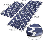 KMAT Kitchen Mat Cushioned Anti-Fatigue Area Rug Sets, Waterproof Non-Slip - Image 2
