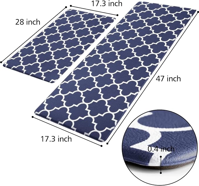 KMAT Kitchen Mat Cushioned Anti-Fatigue Area Rug Sets, Waterproof Non-Slip - Image 2