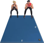 GXMMAT Large Exercise Mat 6'x4'/6'x5'/6'x6', Thick Workout Mats by GXMMAT