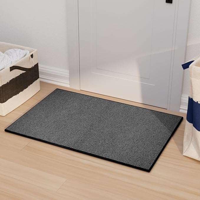 AREDO Door mat with Non Slip Rubber Backing, Washable Soft Floor Carpet by AREDO
