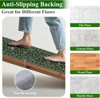 HEBE Washable Hallway Runner Rug 2'x 8' Non Slip Kitchen Rugs Runner, Low Pile - Image 3