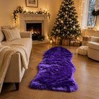 EasyJoy Faux Sheepskin Rug, Fluffy Faux Fur Rug, Ultra Soft Shag Area Rug - Image 2