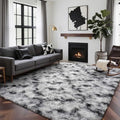 5x7 Ft Large Shag Rugs for Bedroom Living Room Decor for Men Boys, Tie Dyed by Cuzwlovita