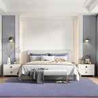 Amearea Modern Area Rugs for Bedroom Living Room, 4x6 Feet Purple Thickened - Image 8