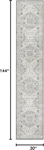Madane Hallway Runner Rug 2'6''x12' Kitchen Runner, Non Slip Vintage Runners - Image 2
