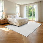 Pauwer 8x10 Washable Area Rugs for Living Room Modern White Solid Color Soft - Image 9