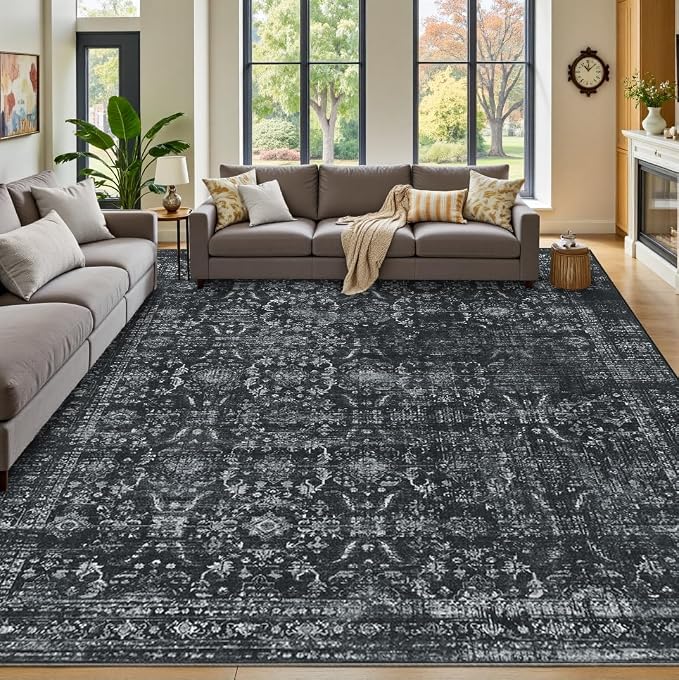 Rugxara 9x12 Area Rugs for Living Room Bedroom, Large Washable Rug, Non Slip & - Image 4
