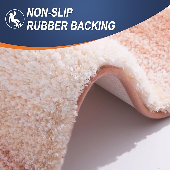 OLANLY Bathroom Runner Rugs Mat 47x20, Extra Soft Absorbent Microfiber Bath Rugs - Image 5