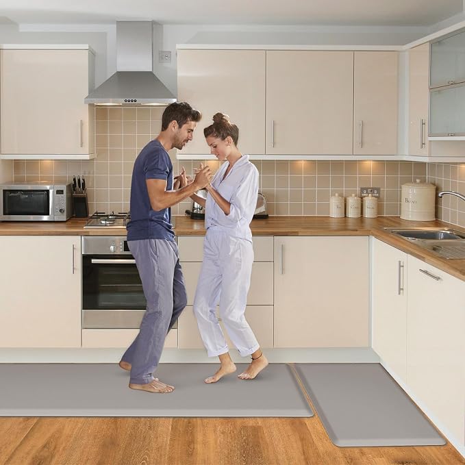 HappyTrends 2 PCS Kitchen Mat Cushioned Anti-Fatigue Floor Mat, Heavy Duty - Image 7