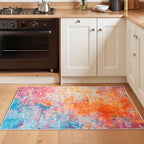 Rugflix 3x5 Entrance Rugs, Entry Rug Washable Non-Slip Stain-Resistant Low Pile - Image 2