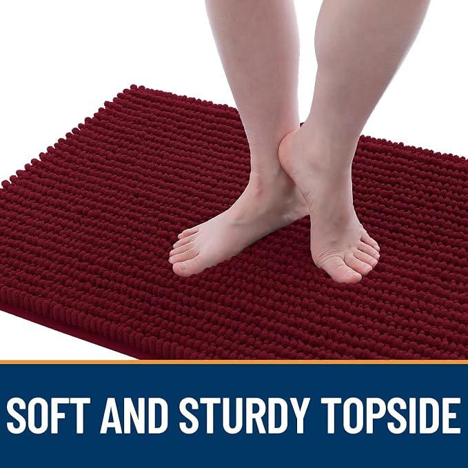 OLANLY Dog Door Mat for Muddy Paws 30x20, Ultra Absorbent Chenille Mud Doormat - Image 3