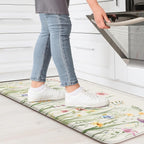 KIMODE Anti Fatigue Kitchen Mat 17.3"x29", Boho Floral Kitchen Floor Mats Non - Image 9