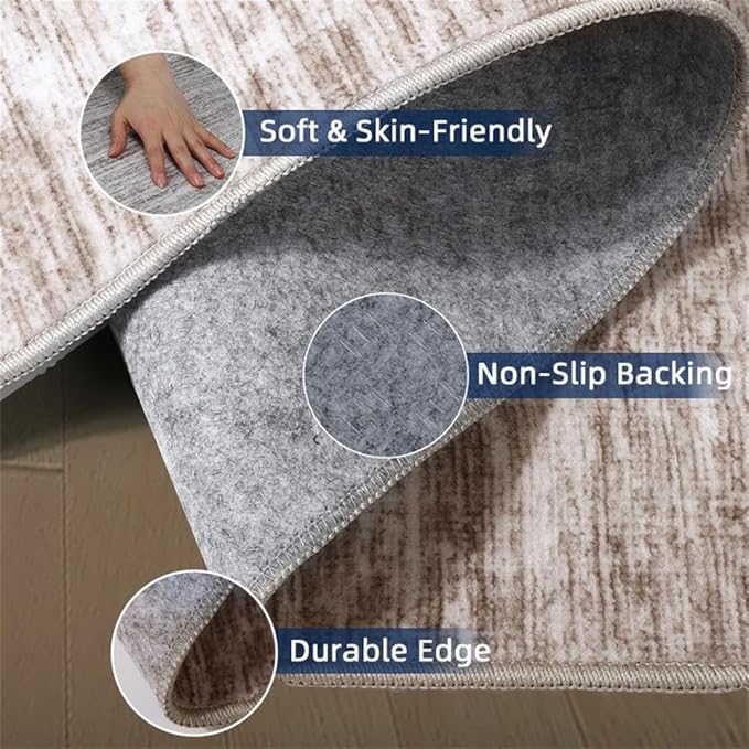 2x5 Washable Runner Rugs，Modern Abstract Rug Runner, Ultra-Thin Kitchen Runner - Image 3