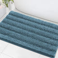 H.VERSAILTEX Bath Mats for Bathroom Non Slip Extra Thick Chenille Striped Bath by HVERSAILTEX