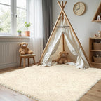 4x6 Area Rug for Living Room, Ultra Soft Fluffy Shag Rugs for Bedroom, Non-Slip - Image 3