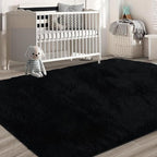 10X14 Large Shag Area Rugs for Living Room Bedroom, Big Soft Black Fluffy Rug - Image 6