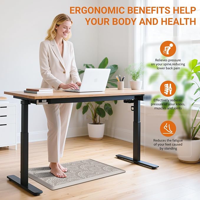 Mattitude 4/5 Inch Kitchen Mat, 20x52in Heavy Duty Ergonomic Comfort Foam - Image 6