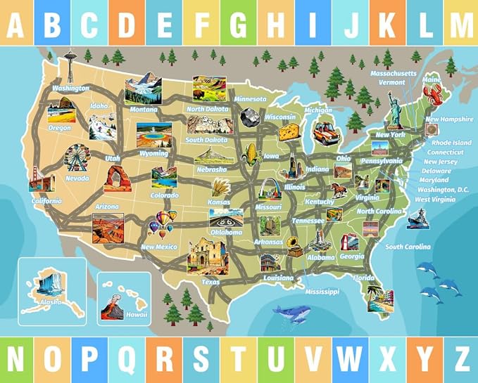 Car Rug Play Mat 8x10 ft, Race Track Map Road Rug - Image 6