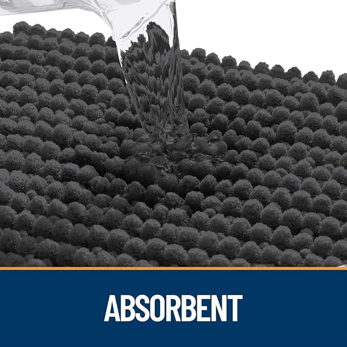 OLANLY Dog Door Mat for Muddy Paws 70x24, Ultra Absorbent Chenille Mud Doormat - Image 4