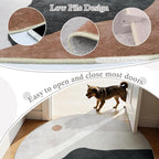 4ft Abstract Round Rug, Soft Washable Non-Slip Sun and Mountain Circle Kids - Image 3