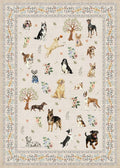 Dog Rugs 24x17 Inch Beige, Home Decor Small Door Mat Runner, Entry Rug by WelcometoBabovid