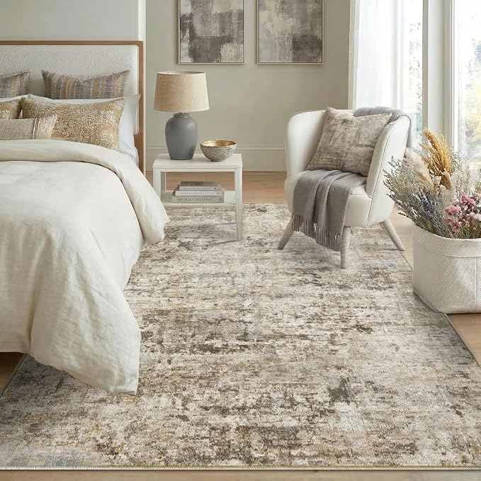 5x7 Area Rugs Washable Living Room Rug-No Slip Soft Carpets Modern Abstract - Image 4