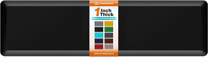 Kitchen Mats for Floor, 1 Inch Extra-Thick Kitchen Rugs, Non-Slip & Waterproof by Unknown