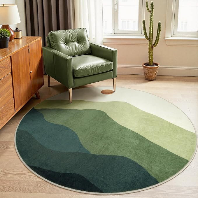 Sunrise Circle Area Rug 5ft, Large Round Rugs - Image 2