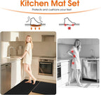 TranquilRelax 2-Piece Anti-Fatigue Kitchen Mats, Cushioned Non-Slip Waterproof - Image 5