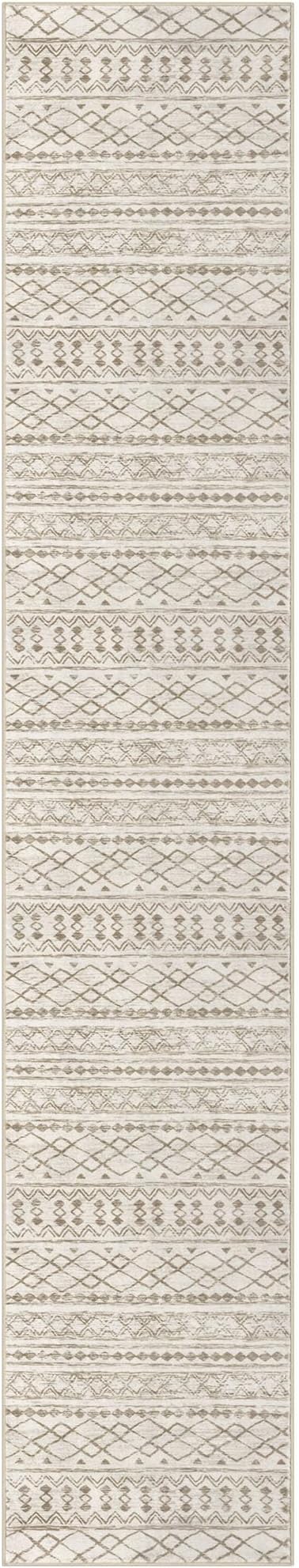 KUTA Boho Runners for Hallways 2.6x14 ft Moroccan Beige Washable Long Hall - Image 9