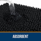 OLANLY Toilet Rugs U-Shaped 24x24, Extra Soft Absorbent Chenille Contour - Image 4