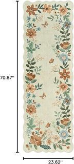Lahome Floral Kitchen Runner Rug, 2X6 Rug Runners - Image 2