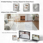 DCX Abstract Machine Washable 5x7 Rug, Soft Low Pile Non Slip Carpet, Kid & Pet - Image 9