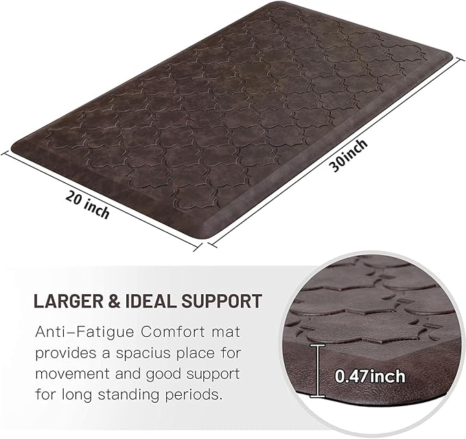 WISELIFE Kitchen Mat Cushioned Anti Fatigue Floor Mat, Thick Non Slip Water - Image 2