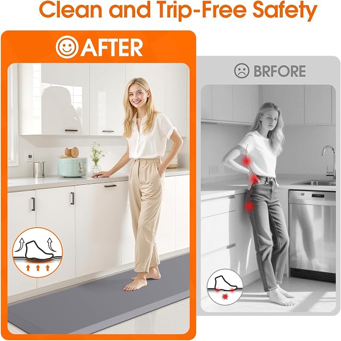 TranquilRelax Kitchen Mat, Cushioned Thick Floor Comfort Mat, - Image 5