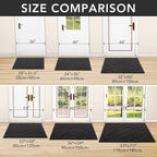 hicorfe Front Door Mat Indoor Entrance, Stain and Fade Resistant, Non Slip - Image 3